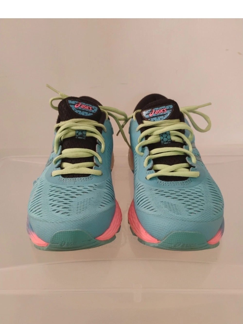 Womens Asics Gel Kayano 25 aquarium/Pink size 8.5 running shoes 1012A026-400